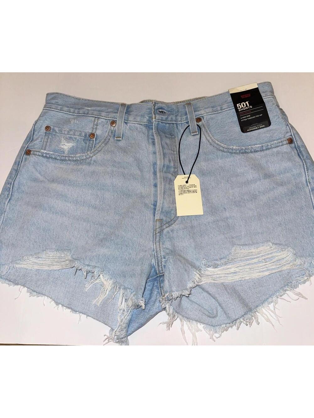 Levi's Women's 501 High Rise Denim Shorts Size 31 NWT - Picture 1 of 5